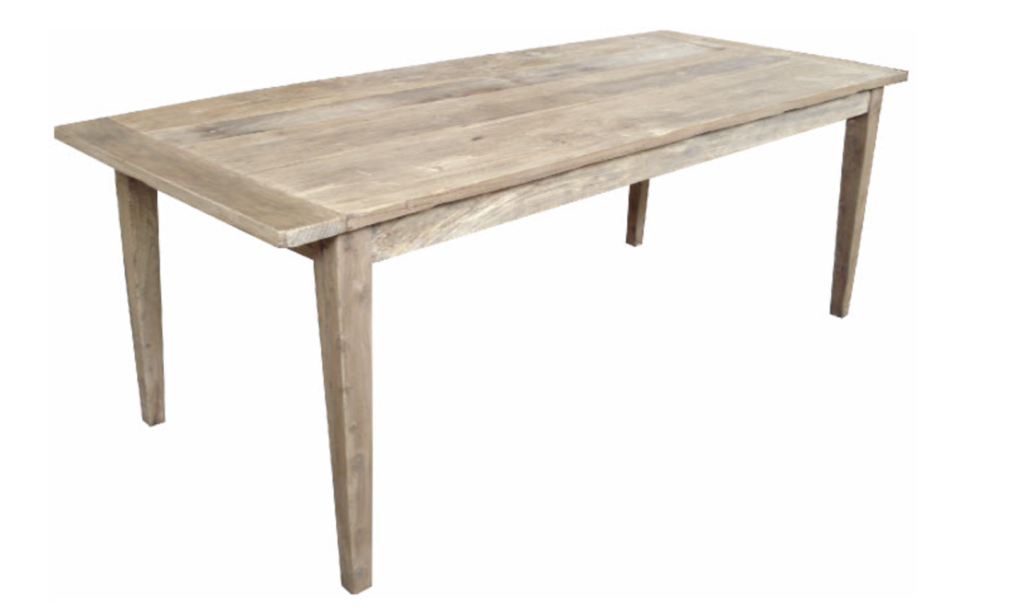 Rustic Recycled Elm Dining Table