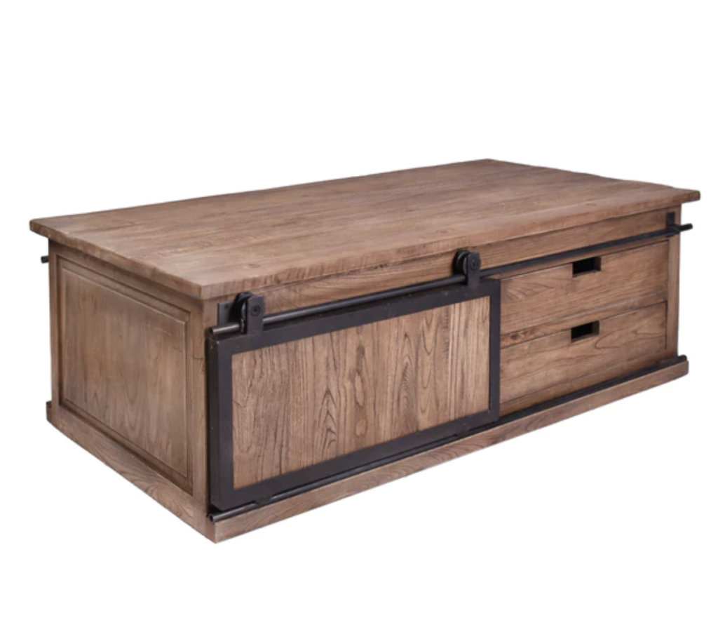 Track Sliding Coffee Table